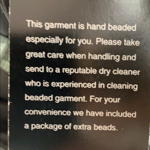 Basix Black Label Black Beaded Dress with Fringe - Picture 7 of 7